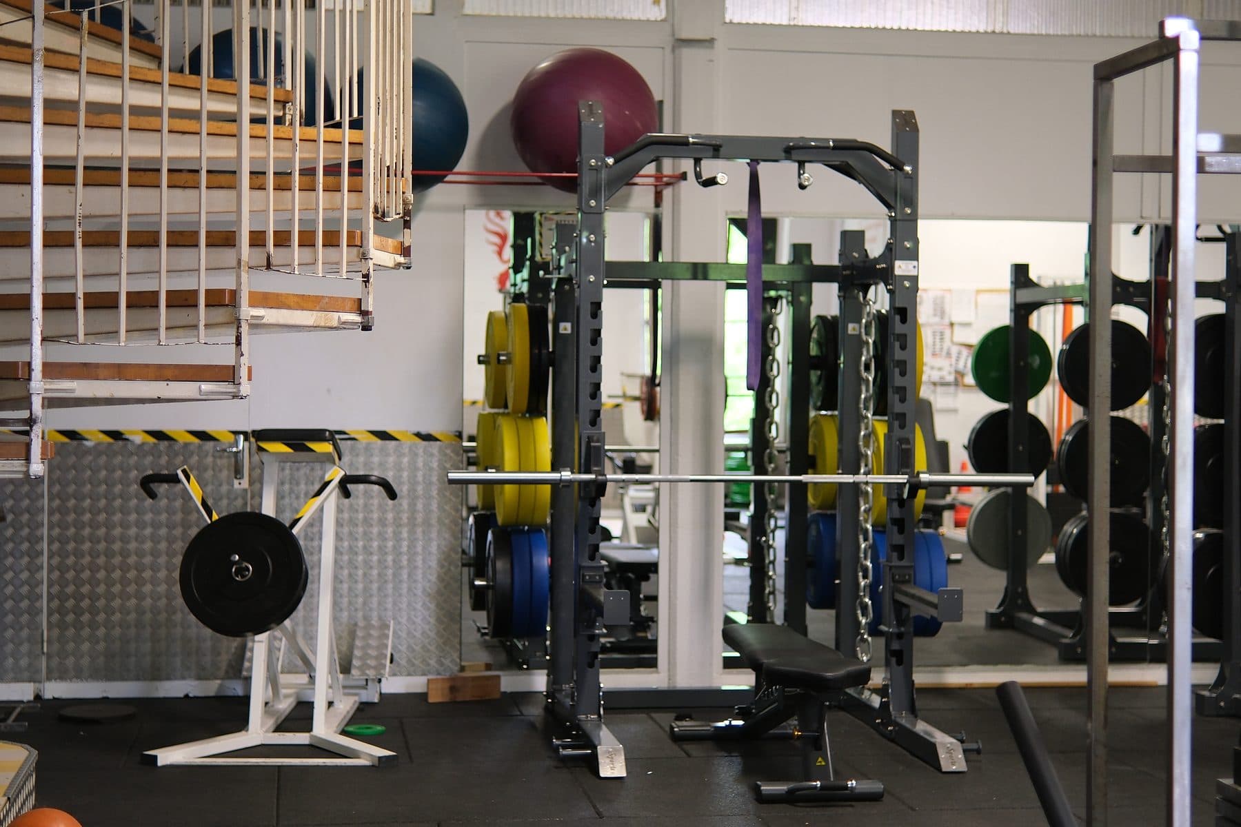 Vue générale salle de musculation